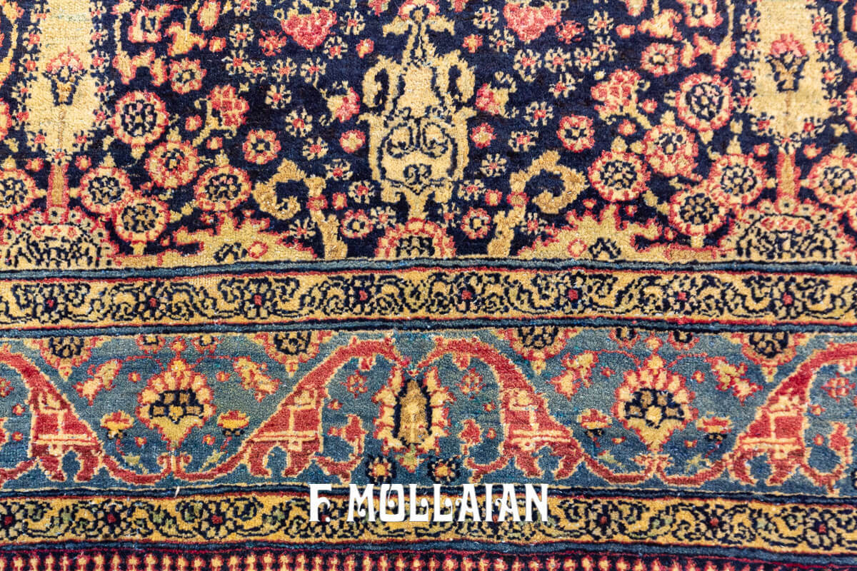 All-over Hand knotted Antique Tehran Persian Rug n°:60718056